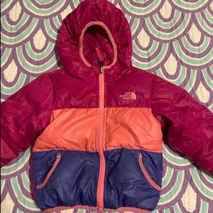 North face reversible jacket 4t